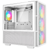 DeepCool CH560 WH, Mid Tower, Mini-ITX/Micro-ATX/ATX/E-ATX, 1xUSB3.0, 1xType-C, 1xAudio, 3x140mm + 1x120mm Pre-Installed ARGB Fans, Tempered Glass, Mesh Panels, GPU Support Arm, White, R-CH560-WHAPE4-G-1