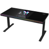 LORGAR Electric Gaming Desk DE90G Dual Motor PC Case Glass Black