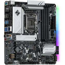 ASROCK Main Board Desktop B560M STEEL LEGEND (S1200, B560, 4xDDR4, 1xPCIe 4.0x16, 2xPCIe 3.0x1, 6xSATA, 1xM.2 PCIe Gen4x4, 1xM.2, 1x USB3.2 Gen2, 6x USB3.2 Gen1, 6x USB2.0, DP, HDMI, 2.5GLAN, POLYCHROME RGB, mATX, Retail)                          