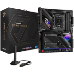 ASROCK MB Desktop Z790 Taichi, S1700, 4x DDR5, 2x PCIe 5.0 x16, 1x PCIe 4.0 x16, 4x Hyper M.2, 1x Blazing M.2, 1x Hyper M.2, 8x SATA3, 3x USB-C, 12x USB 3.2, 6x USB 2.0, 1x RJ-45 2.5GB Lan, 802.11ax Wi-Fi 6E + BT 5.3, 1x HDMI, 1x SPDIF, ATX