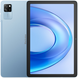 Blackview Tab 60 Pro LTE 8GB/128GB, 10.1-inch HD+ 800x1280 IPS LCD, Octa-core T606 1.6GHz, 5MP Front/8MP Back Camera, Battery 7000mAh, NO Charging USB Type-C, Android 15, SD card slot, Blue                          