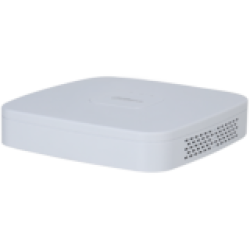 Dahua 8-channel 1U NVR, Up to 12Mp, H.265+/H.265, Max 80 Mbps incoming bandwidth, 1xVGA, 1xHDMI, 1xSATA up to 16TB, 2xUSB 2.0, 1xAudio two way talk, DC12V/1.5A, 3W, Without HDD.