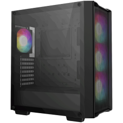 DeepCool CC560 MESH V2, Mid Tower, Mini-ITX/Micro-ATX/ATX, 2xUSB3.0, 1xAudio, 4x120mm Pre-Installed ARGB Fans, Tempered Glass, Mesh Panel, Black, R-CC560-BKAMA4-G-2
