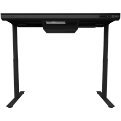 LORGAR Electric Gaming Desk DE90G Dual Motor PC Case Glass Black