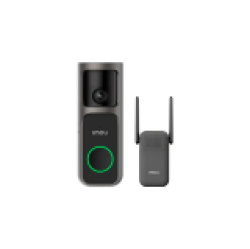 Imou 4MP Wi-Fi Doorbell 3 Kit, QHD, 5000mAh rechargable battery, 180 wide-angle view, night vision 5m, Mic and Speaker, 8x Digital Zoom, PIR Motion / AI Human Detection, USB-C, Chime works as Wi-Fi extender, Weatherproof
