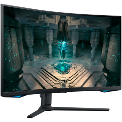 Монитор  LED Samsung LS32BG650EUXEN Odyssey G65B, 32'' WQHD Curved 1000R 16:9 (2560x1440) VA 240Hz, 350 cd/2, 2500:1, HDR600, 1ms (GTG), 178/178, FS Premium Pro, G-Sync Compatible, 2xHDMI 2.1, 1xDP 1.4, 1xUSB 3.0, 1xUSB 2.0, RJ-45, WiFi, BT, Speakers 2x5W, Tilt/Swivel/Pivot/HeightAdj (120mm), VESA 100x100, 2Y                          