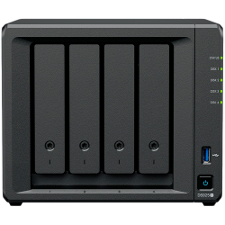 Synology DiskStation DS925+ Tower, 4-Bays 3.5'' SATA HDD/SSD, 2 x M.2 2280 NVMe SSD slot, CPU AMD Ryzen V1500B 4-core 2.2 GHz, 4 GB DDR4 ECC SODIMM, 2x RJ-45 2.5 GbE LAN Port; 2x USB 3.2; 1 xUSB Type-C expansion port; 2.26 kg; 3yr warranty