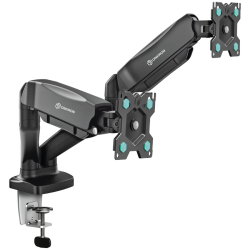 ONKRON Dual Monitor Desk Mount Stand for 13 to 32-Inch LCD LED Monitors up to 8 kg, Black                          