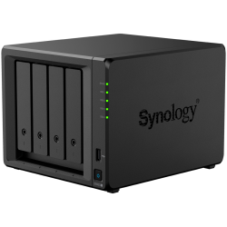 Synology DiskStation DS925+ Tower, 4-Bays 3.5'' SATA HDD/SSD, 2 x M.2 2280 NVMe SSD slot, CPU AMD Ryzen V1500B 4-core 2.2 GHz, 4 GB DDR4 ECC SODIMM, 2x RJ-45 2.5 GbE LAN Port; 2x USB 3.2; 1 xUSB Type-C expansion port; 2.26 kg; 3yr warranty