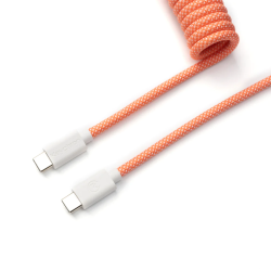 Кабел за клавиатура Keychron Coiled Aviator Pink Orange                          