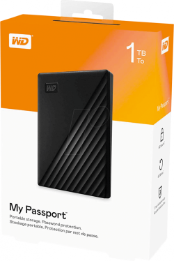 Външен хард диск Western Digital My Passport, 1TB, 2.5"