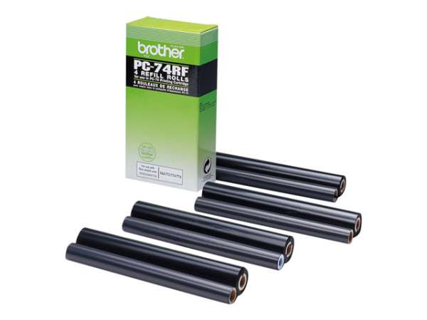 BROTHER PC-74RF ribbon refill black 144 pages 4-pack BROTHER PC-74RF ribbon refill black 144 pages 4-pack