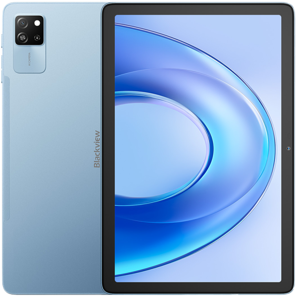 Blackview Tab 60 Pro LTE 8GB/128GB, 10.1-inch HD+ 800x1280 IPS LCD, Octa-core T606 1.6GHz, 5MP Front/8MP Back Camera, Battery 7000mAh, NO Charging USB Type-C, Android 15, SD card slot, Blue