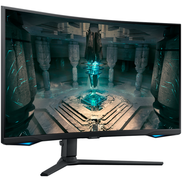 Монитор  LED Samsung LS32BG650EUXEN Odyssey G65B, 32'' WQHD Curved 1000R 16:9 (2560x1440) VA 240Hz, 350 cd/2, 2500:1, HDR600, 1ms (GTG), 178/178, FS Premium Pro, G-Sync Compatible, 2xHDMI 2.1, 1xDP 1.4, 1xUSB 3.0, 1xUSB 2.0, RJ-45, WiFi, BT, Speakers 2x5W, Tilt/Swivel/Pivot/HeightAdj (120mm), VESA 100x100, 2Y