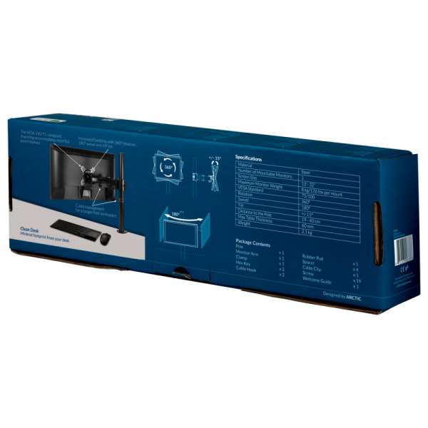 Arctic Стойка за монитор Desk Mount Monitor - Z1 BASIC Arctic Стойка за монитор Desk Mount Monitor - Z1 BASIC