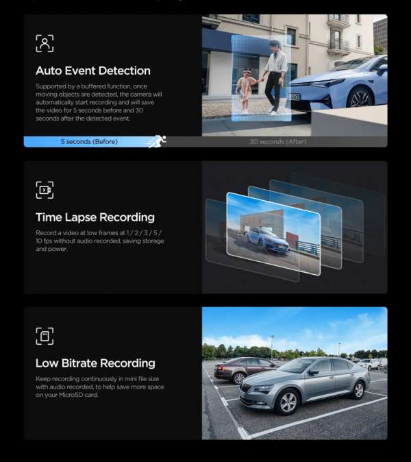 VIOFO Видеорегистратор Dash Cam VS1 - 2K, Sony STARVIS 2, 32GB SD Card Included, GPS, Bluetooth VIOFO Видеорегистратор Dash Cam VS1 - 2K, Sony STARVIS 2, 32GB SD Card Included, GPS, Bluetooth