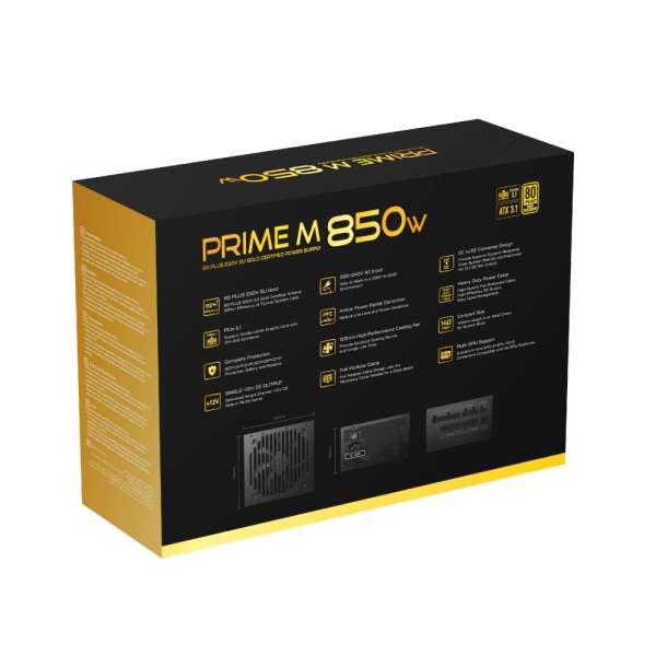 Xigmatek захранване PSU ATX 3.1 850W Gold, Full Modular - Prime M 850W Gold Xigmatek захранване PSU ATX 3.1 850W Gold, Full Modular - Prime M 850W Gold