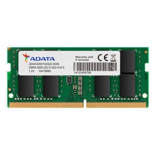 32GB DDR4 3200 ADATA SODIMM 32GB DDR4 3200 ADATA SODIMM