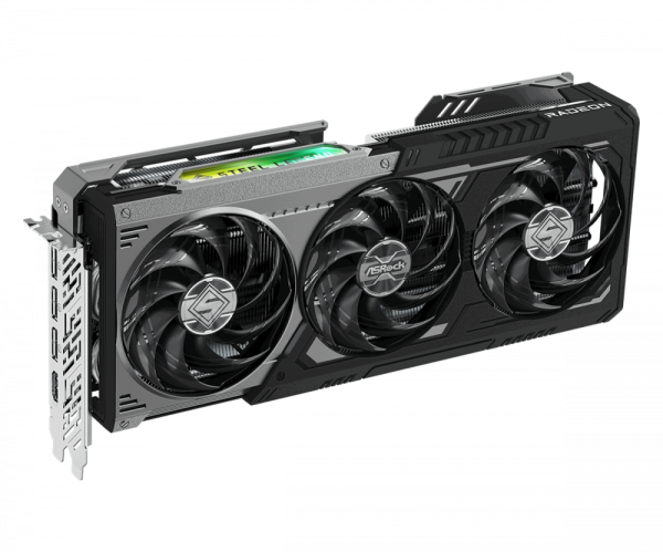 ASROCK Video Card AMD Radeon RX 9070 XT Steel Legend Dark 16GB GDDR6 256-bit HDMI 3x DP ASROCK Video Card AMD Radeon RX 9070 XT Steel Legend Dark 16GB GDDR6 256-bit HDMI 3x DP