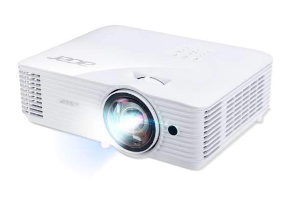 Acer Projector S1286H, DLP, Short Throw, XGA (1024x768), 3500 ANSI Lumens, 20000:1, 3D, HDMI 1.4, VGA, RCA, Audio in, Audio out, VGA out, DC Out (5V/1A, USB-A), Speaker 16W, Bluelight Shield, 3.1kg, 3Y, White Acer Projector S1286H, DLP, Short Throw, XGA (1024x768), 3500 ANSI Lumens, 20000:1, 3D, HDMI 1.4, VGA, RCA, Audio in, Audio out, VGA out, DC Out (5V/1A, USB-A), Speaker 16W, Bluelight Shield, 3.1kg, 3Y, White