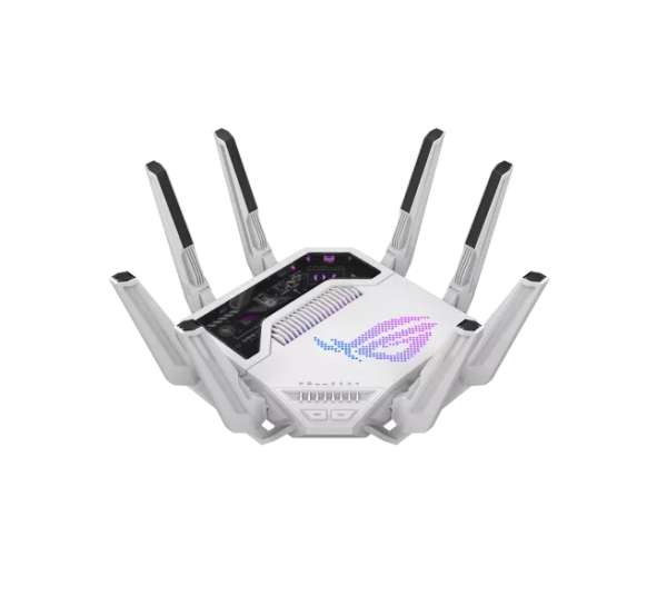 Asus Gaming Rapture GT-BE19000AI, BE19000, Tri-band Gaming Router, WiFi 7, 802.11be, up to 3,500 sq. ft. & 200+ devices, Triple Level Security, Support AiMesh Whole Home Mesh WiFi, Dual 10G ports, AI WAN detection, Energy Saving Mode, AI Game Boost, Gami Asus Gaming Rapture GT-BE19000AI, BE19000, Tri-band Gaming Router, WiFi 7, 802.11be, up to 3,500 sq. ft. & 200+ devices, Triple Level Security, Support AiMesh Whole Home Mesh WiFi, Dual 10G ports, AI WAN detection, Energy Saving Mode, AI Game Boost, Gami