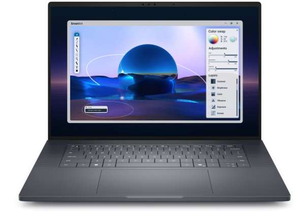 Лаптоп Dell Pro Max 16 Premium MA16250, Intel Ultra 7 265H, vPro (13TOPS NPU, 16 cores, up to 5.30 GHz), 16", FHD+ (1920x1200) VRR 120Hz, 500nits AG, 32GB LPDDR5x 8400 MT/s, 1TB SSD, NVIDIA RTX PRO 2000 8GB GDDR7, 8MP HDR + IR Cam and Mic, Wi-Fi 7, FPR, Bac