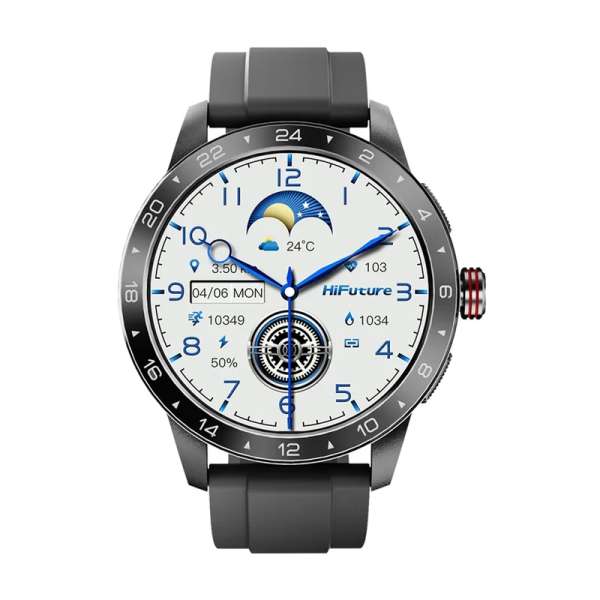 Смартчасовник HiFuture Flex 2 Black, 1.39" FHD, 360?360, Bluetooth Call, IP68 Waterproof, 24/7 True Heart Rate & Blood Oxygen Sensor, Up to 10 days daily use, 100+ Sports Mode Смартчасовник HiFuture Flex 2 Black, 1.39" FHD, 360?360, Bluetooth Call, IP68 Waterproof, 24/7 True Heart Rate & Blood Oxygen Sensor, Up to 10 days daily use, 100+ Sports Mode