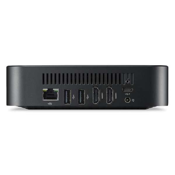 Компютър ViewSonic NMP760 - Chromebox Intel Celeron 5205U, 8GB DDR4, eMMC 64GB, HDMI out x 2, uSD card x 1, USB-C x 1, USB 3.0 x 4, RJ45 x 1, Audio out (3.5mm Audio Jack), Black