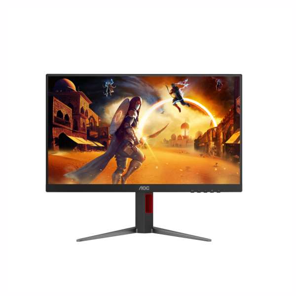 Монитор AOC 24G4HA, 23.8 inch, Gaming monitor, Fast IPS panel, AG, 16:9, FHD 1920x1080, 0.5ms, 200Hz, 300cd/m2, 1000:1, HDR 10, G-SYNC Compatible, Flicker Free, Low Blue Light, 2x HDMI, DP, Audio Out, Speakers, Tilt, HAS, Swivel, Pivot, VESA 100, Black Монитор AOC 24G4HA, 23.8 inch, Gaming monitor, Fast IPS panel, AG, 16:9, FHD 1920x1080, 0.5ms, 200Hz, 300cd/m2, 1000:1, HDR 10, G-SYNC Compatible, Flicker Free, Low Blue Light, 2x HDMI, DP, Audio Out, Speakers, Tilt, HAS, Swivel, Pivot, VESA 100, Black