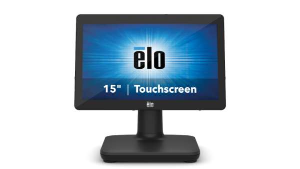 Тъч компютър EloPOS EPS15E5-2UWA-1-MT-8G-1S-W1-64-BK 15" touchscreen,  p/n E441968, Core i5, 8GB RAM, 128GB SSD, Projected Capacitive, 10-point touch, Zero-Bezel, I/O Hub Stand, USB-C, OS Windows 10