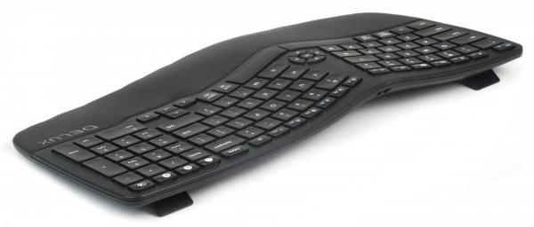Клавиатура Delux GM902 безжична/Bluetooth черна с подсветка