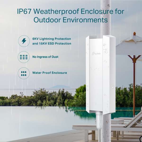 Външна Wi-Fi 6 точка за достъп TP-Link EAP610-Outdoor AX1800 Външна Wi-Fi 6 точка за достъп TP-Link EAP610-Outdoor AX1800