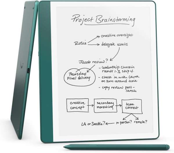 Amazon Kindle Scribe (2024) четец 64GB 10.2", с включен Premium Pen, зелен