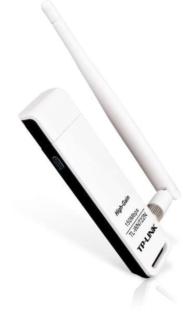 Безжичен адаптер TP LINK TL-WN722N, USB, 2T2R, 2.4Ghz, 802.11n/g/b Безжичен адаптер TP LINK TL-WN722N, USB, 2T2R, 2.4Ghz, 802.11n/g/b