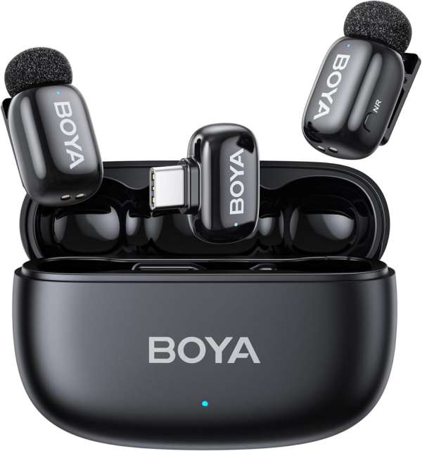 Безжична микрофонна система BOYA Mini 2-02 с USB-C Безжична микрофонна система BOYA Mini 2-02 с USB-C