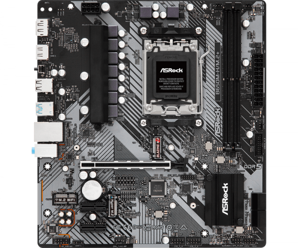 Дънна платка ASROCK B650M-H/M.2+, Socket AM5, 2xDDR5 Дънна платка ASROCK B650M-H/M.2+, Socket AM5, 2xDDR5