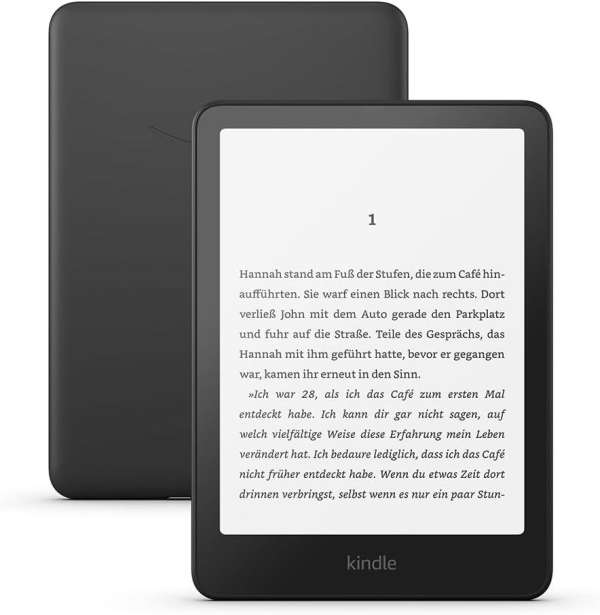 eBook четец Kindle Paperwhite 7", 16GB, 2024, 12 генерация, IPX8, ADS