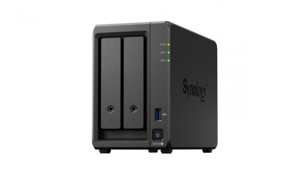 Мрежов сторидж NAS Synology DS725+, за 2 диска 3.5"/2.5", 2 x M.2 NVMe Мрежов сторидж NAS Synology DS725+, за 2 диска 3.5"/2.5", 2 x M.2 NVMe