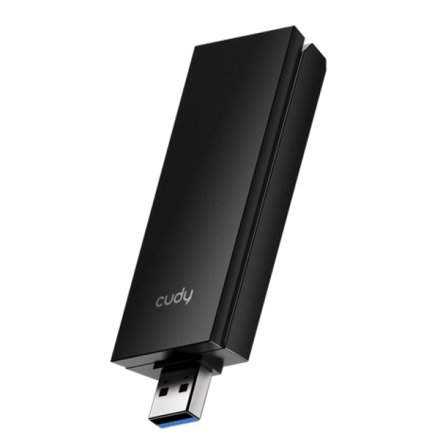 Мрежова карта Cudy WU5400, AX5400,Tri-band рутер WiFi6/6E,USB 3.0 Мрежова карта Cudy WU5400, AX5400,Tri-band рутер WiFi6/6E,USB 3.0