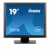 Монитор IIYAMA T1931SR-B1S, 19", IPS Panel, 5:4, 1280 x 1024, 250cd/m2, 1000:1, 14ms, Serial resistive touch, VGA, HDMI, DP, Speakers, IP54 (front), OSD key lock, Tilt, VESA 100, Black