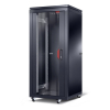 Formrack 19" Free standing rack 26U 600/800mm, height: 1384 mm, loading capacity: 600 kg, front tempered glass door, openable locking sides and back (does not include castor/feet group)