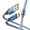 Кабел HAMA Reflective, USB-C мъжко - USB-A мъжко, 1.5м, 201558