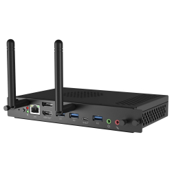 Компютър IIYAMA OPC51204BC-1, Intel Core i5-12450H, TPM 2.0, 8GB DDR4, 256GB M.2, WiFi 6, Bluetooth 5.2, LAN, USB-C, 4x USB, DP Out, HDMI Out, Mic In, Headphone connector, Windows 11 IoT Enterprise, Black