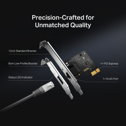 Мрежов гигабитов PCle адаптер Mercusys MA210E