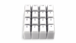 Капачки за механична клавиатура ENDORFY - 104 бр PBT, US Layout, Onyx White