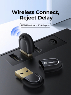 Orico блутут адаптер Bluetooth 5.3 USB adapter, black - BTA-53-BK