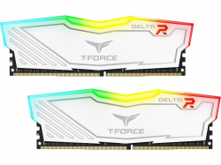 Памет Team Group T-Force Delta RGB White DDR4 16GB (2x8GB) 3200MHz 1.35V