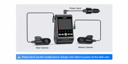 VIOFO Видеорегистратор Dash Cam A229 Plus 3 Channel - 2K, HDR, Sony STARVIS 2, GPS