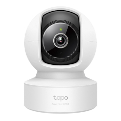 Домашна охранителна WiFi камера TP-Link Tapo C232, 3K 5Mp  с AI, Pan/Tilt, LAN, WiFi,SDmicro, нощно виждане