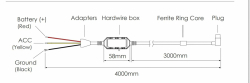 VIOFO Монтажен комплект Hardwire Kit - HK3 Mini USB - Low Voltage Battery Protection